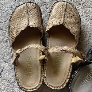 ALEGRIA slip on mules. Can sell separately